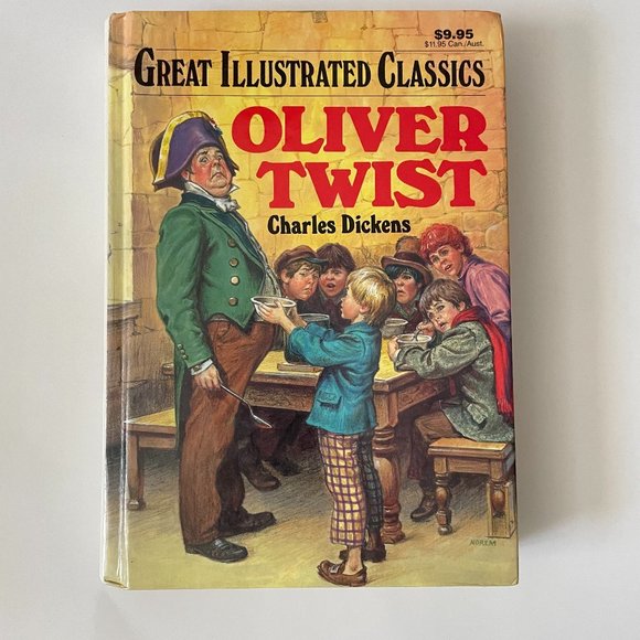 Oliver Twist: Charles Dickens Great Illustrated Classics Hardcover Book 1989 - Picture 1 of 5